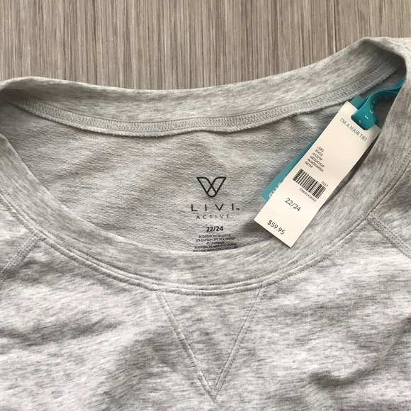 LB: Gray Sweater White Back - Picture 3 of 3